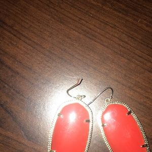 Red Kendra Scott earrings